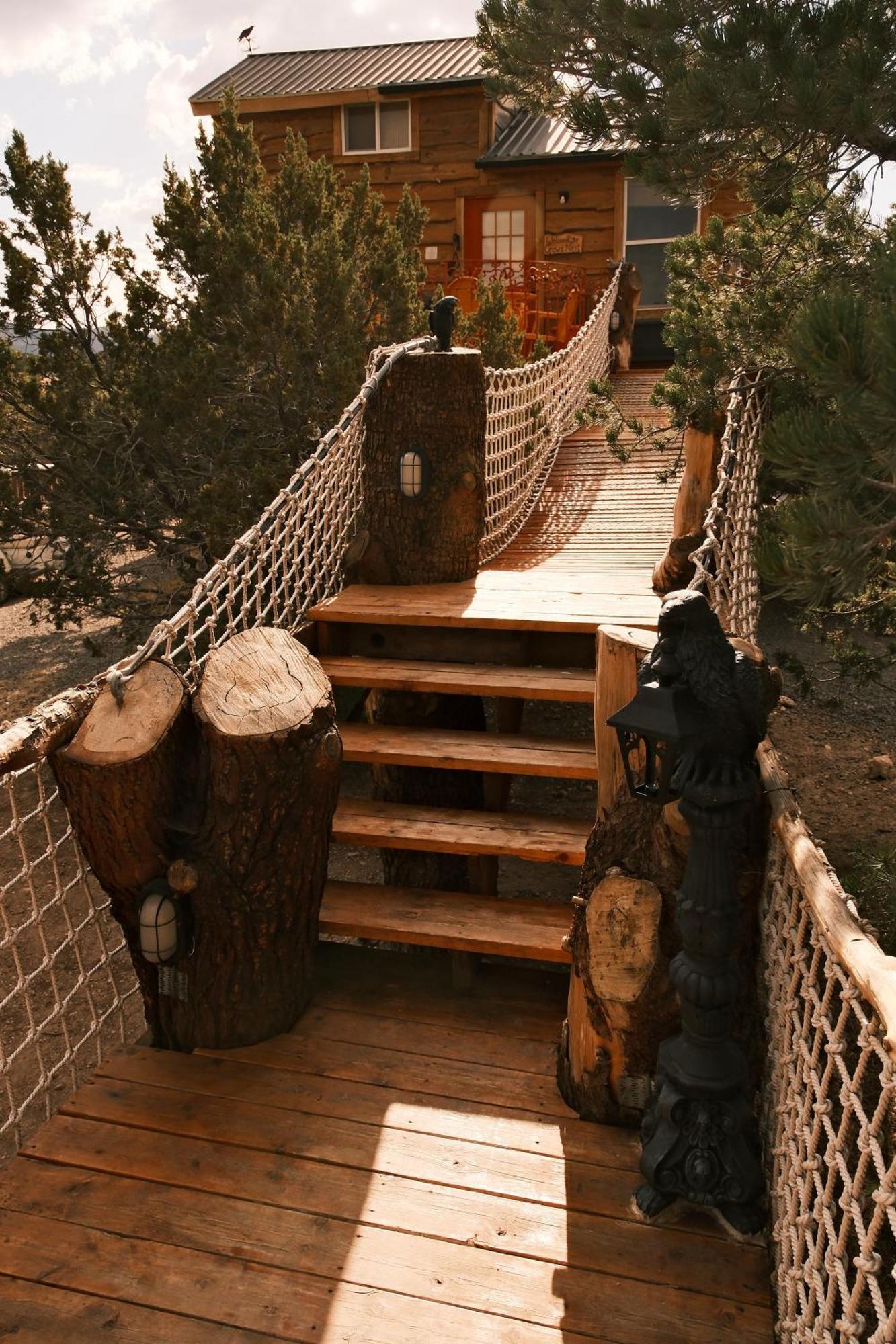 הוילה Nogal Crows Nest Treehouse At El Mstico Ranch מראה חיצוני תמונה